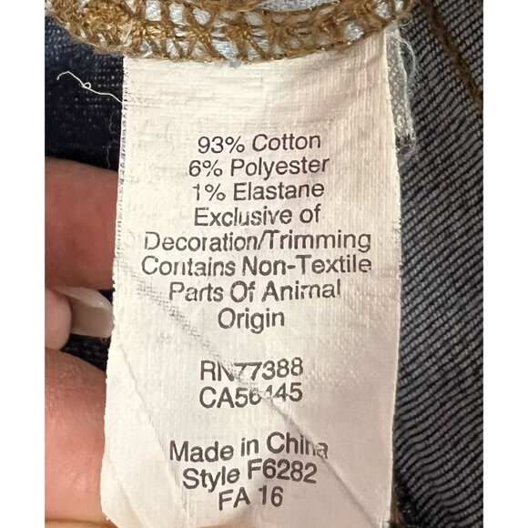 madewell Women’s Jeans Size 28 cali demi boot Mid Rise Blue Zipper Stretch - Picture 11 of 15